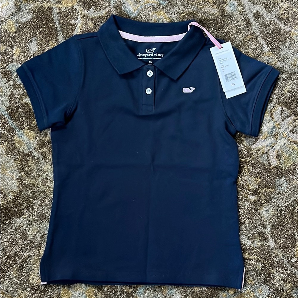 Vineyard Vines Kids Navy Polo Shirt
